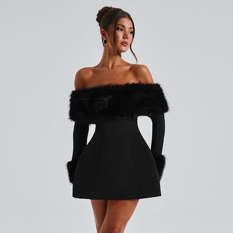 CARLOTA | VESTIDO DE FELPA SIN TIRANTES