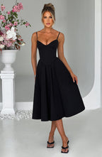 MACARENA | ELEGANTE VESTIDO MIDI ESTILO CORSÉ