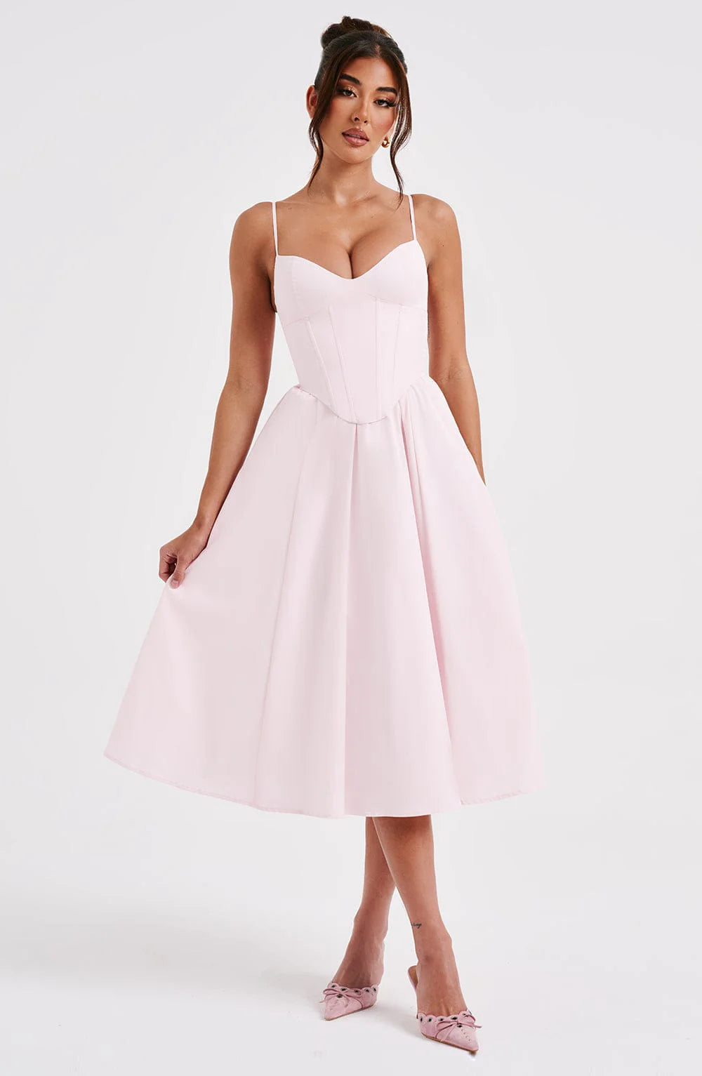 MACARENA | ELEGANTE VESTIDO MIDI ESTILO CORSÉ