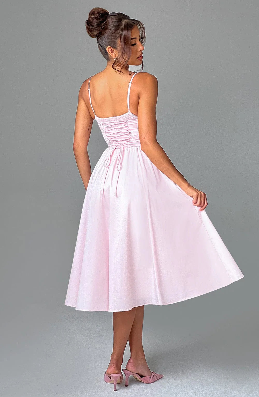 MACARENA | ELEGANTE VESTIDO MIDI ESTILO CORSÉ