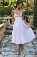 MACARENA | ELEGANTE VESTIDO MIDI ESTILO CORSÉ