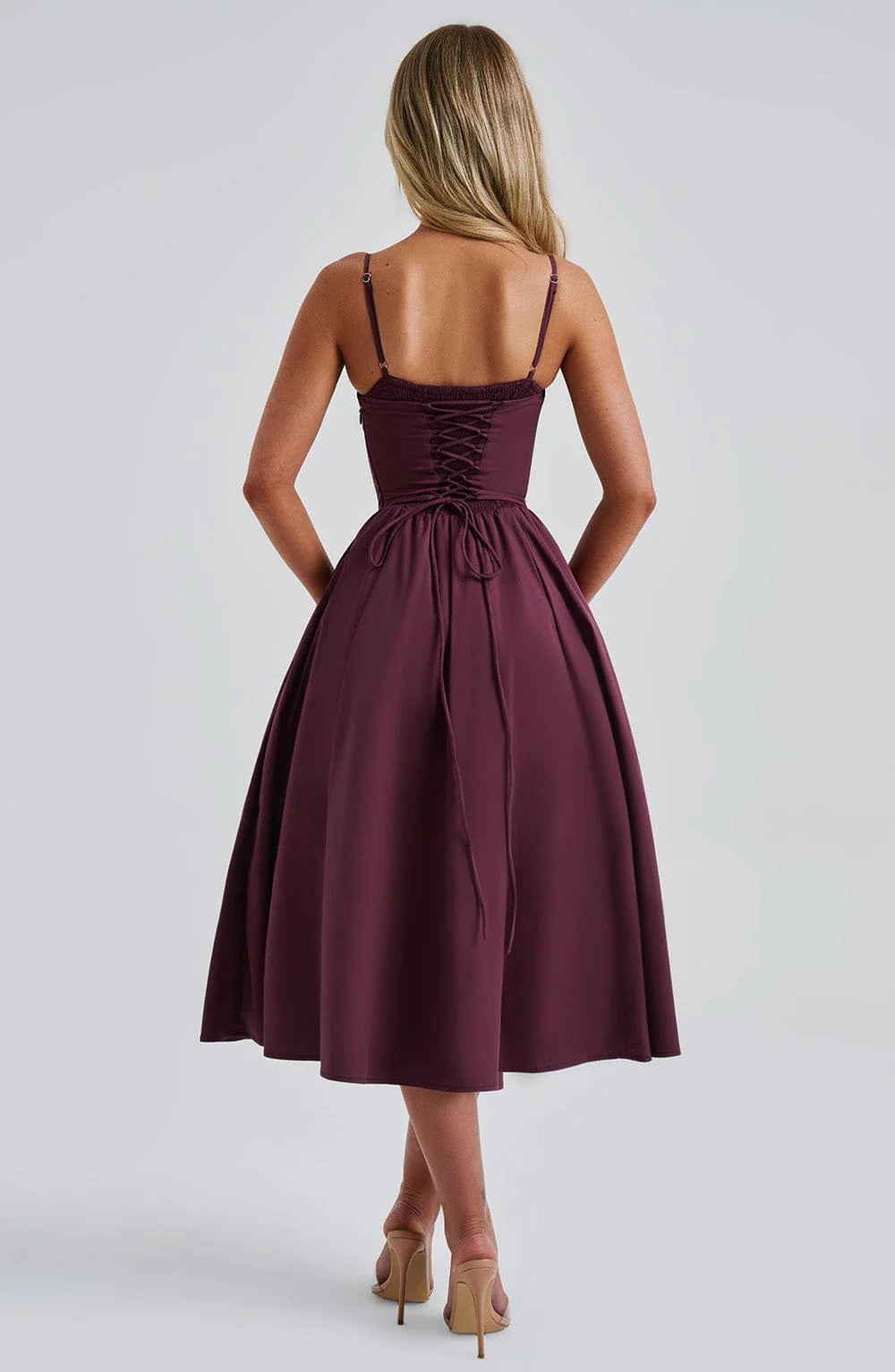 MACARENA | ELEGANTE VESTIDO MIDI ESTILO CORSÉ