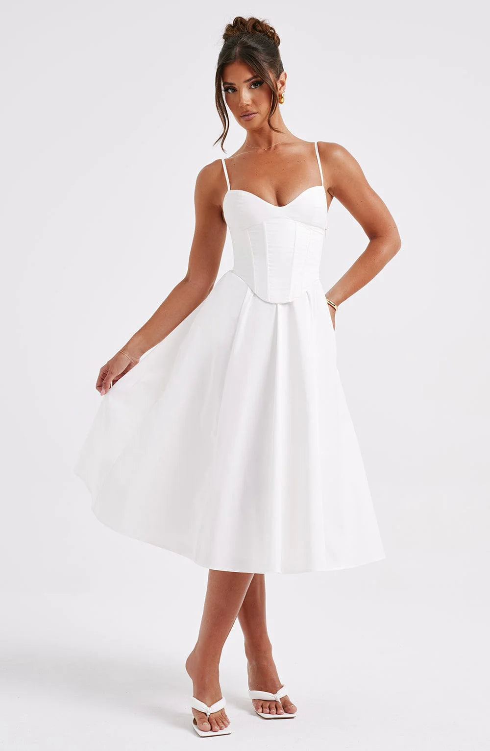 MACARENA | ELEGANTE VESTIDO MIDI ESTILO CORSÉ