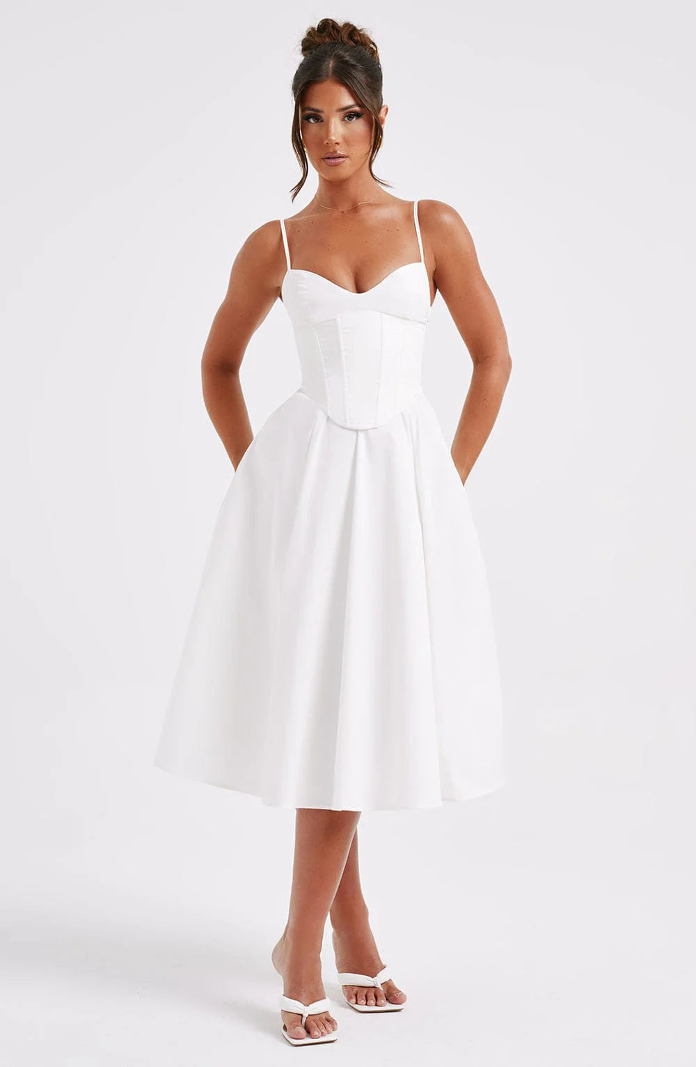MACARENA | ELEGANTE VESTIDO MIDI ESTILO CORSÉ