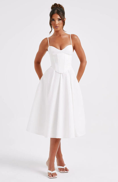 MACARENA | ELEGANTE ABITO MIDI STILE CORSETTO