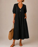 INÉS | VESTIDO MIDI DE VERANO