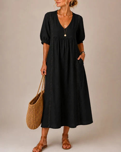 INÉS | VESTIDO MIDI DE VERANO