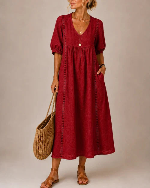 INÉS | VESTIDO MIDI DE VERANO