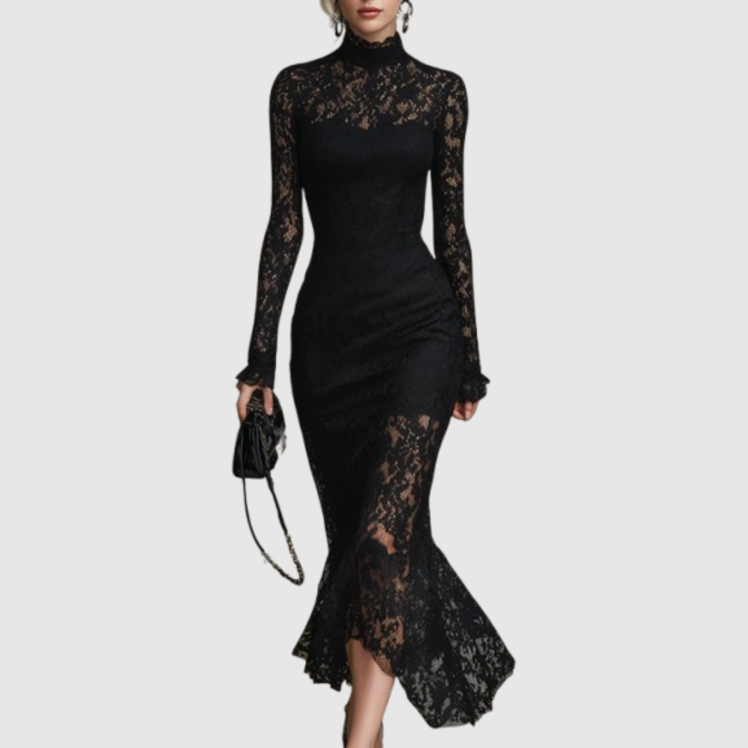 TRINIDAD | ELEGANTE VESTIDO LARGO DE COLA DE PEZ