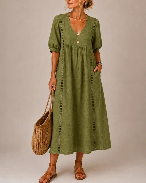 INÉS | VESTIDO MIDI DE VERANO